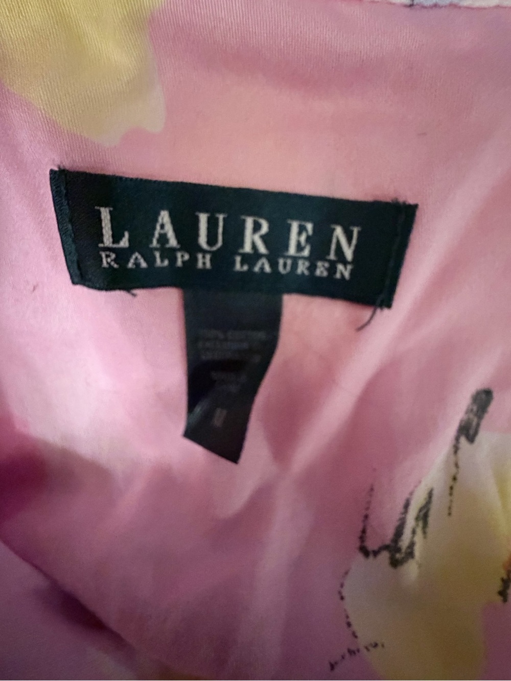Ralph Lauren Pastel Pink Floral Button-Front Pajama Set - Picture 2 of 4